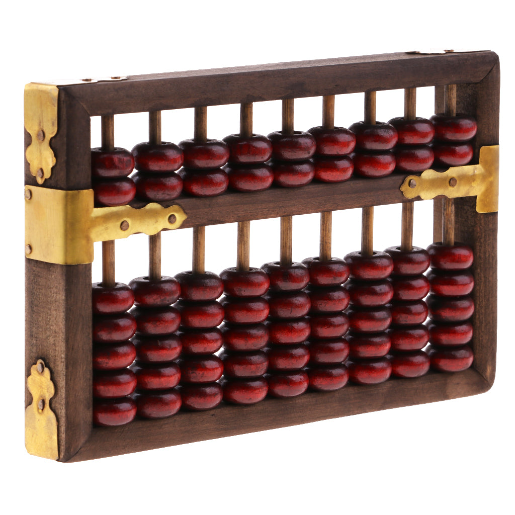 Vintage Chinese Abacus - 9 Rows - Includes Instruction Booklet