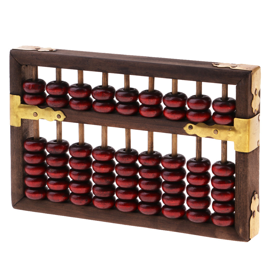 Vintage Chinese Abacus - 9 Rows - Includes Instruction Booklet