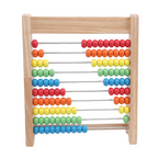 Ábaco de madera con tarjetas de cálculo
