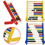Wooden Student Abacus with Stand - Blue