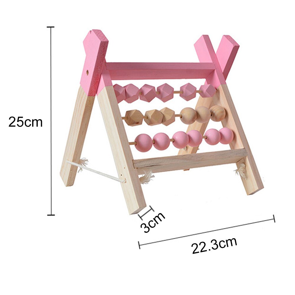 Abaco da tavolo in legno per la prima infanzia - design scandinavo - legno naturale