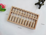 10-Column Wooden Chinese Abacus | Traditional Suanpan for Mental Arithmetic