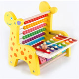 Wooden giraffe abacus - xylophone