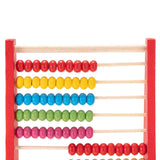 Ábaco de madera (tamaño pequeño) - 10 filas (rojo)