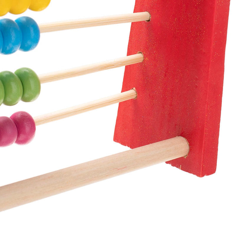Kleiner Holzabakus – 10 Reihen (rot)