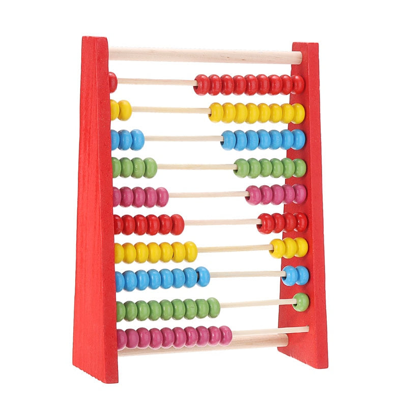 Kleiner Holzabakus – 10 Reihen (rot)