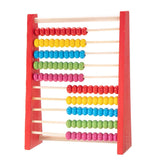 Ábaco de madera (tamaño pequeño) - 10 filas (rojo)