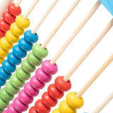 Wooden Abacus (Small Size) - 10 Rods (Blue)