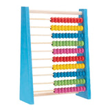 Wooden Abacus (Small Size) - 10 Rods (Blue)