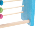 Holzabakus (kleine Größe) - 10 Reihen (blau)