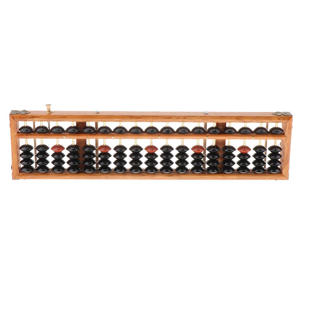 Soroban 17 file telaio in legno XL con sistema di azzeramento.