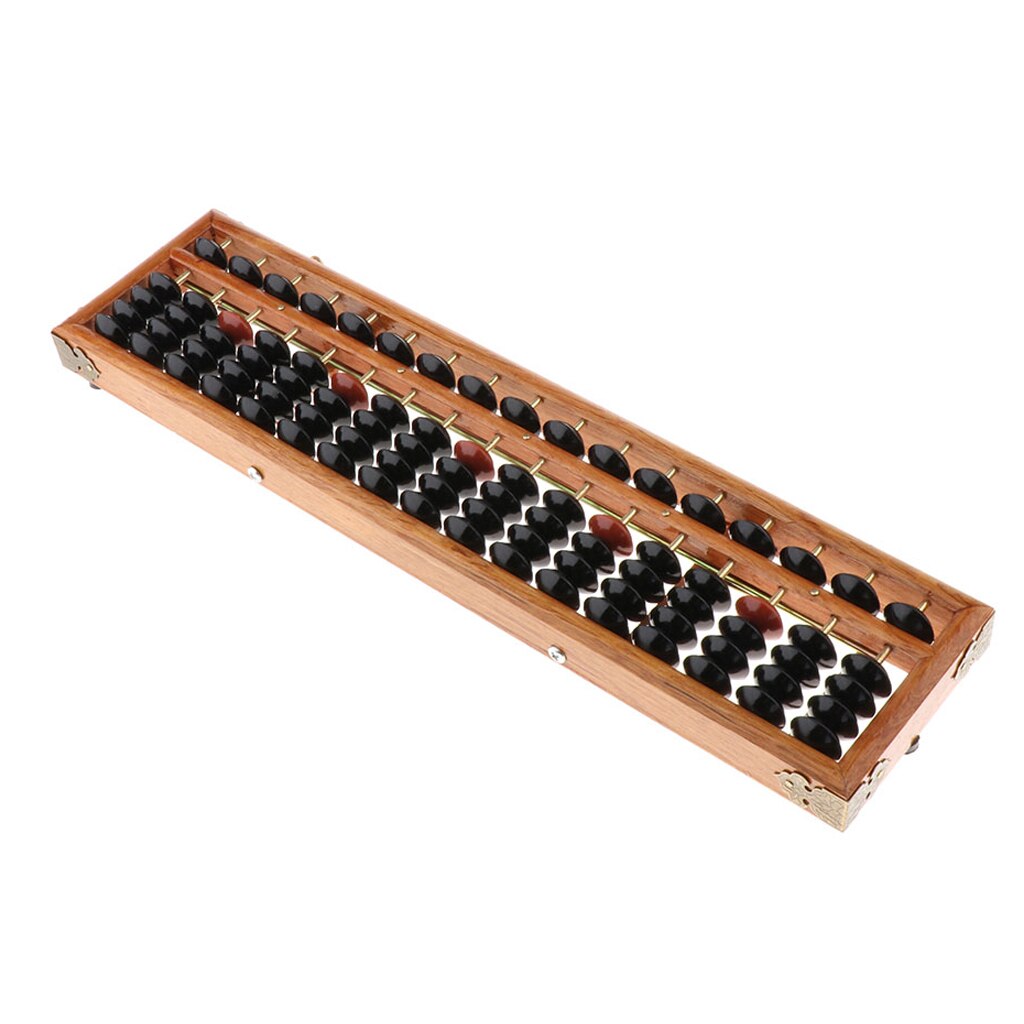 Soroban 17 file telaio in legno XL con sistema di azzeramento.