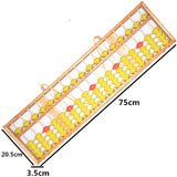 Giant Soroban for Classroom 17 Rows - Yellow / Red Beads