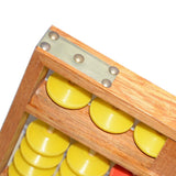 Giant Soroban for Classroom 17 Rows - Yellow / Red Beads