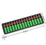 Japanischer Abakus (Soroban) - 15 Reihen - grüne/rote Perlen (Typ 2)